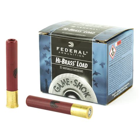 Federal Game-Shok Hi-Brass Ammo 410 Bore 3" #5 Shot 25 Round Box ...