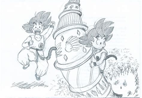 Up Korin Tower - Goku (study) by lady-alison on DeviantArt