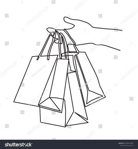 12,136 Shopping Bags Line Drawing Images, Stock Photos & Vectors ...