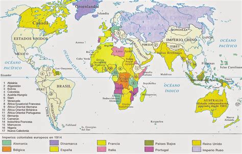 Turoliense: Imperios coloniales en 1914