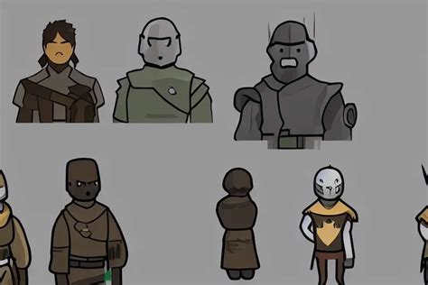 Rimworld Character Pawn Concept art youtube thumbnail | Stable Diffusion