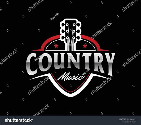 Country Music Festival Logo Design Template Stock Vector (Royalty Free) 2220485851 | Shutterstock