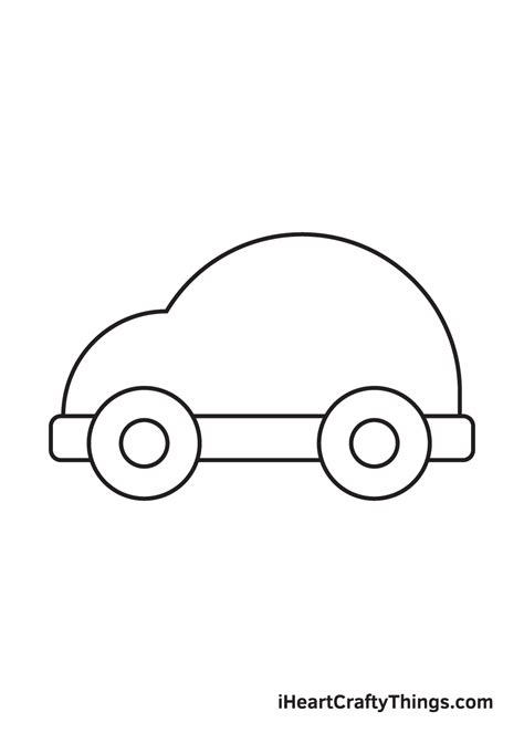 Car Drawing — How To Draw A Car Step By Step