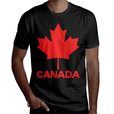 Canadian Flag Canada Maple Leaf Printed Short Sleeve Fashion T Shirts ...