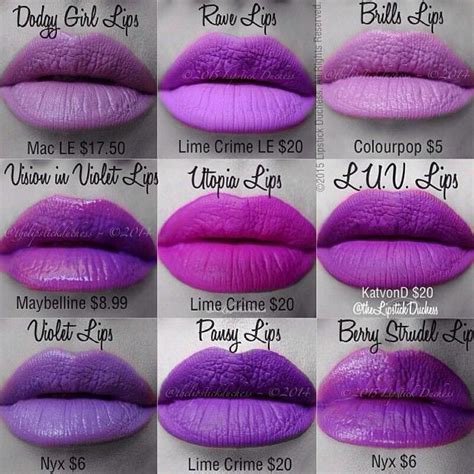 Instagram photo by DUPETHAT • Mar 29, 2015 at 3:22am UTC | Lip swatches, Purple lips, Violet lip