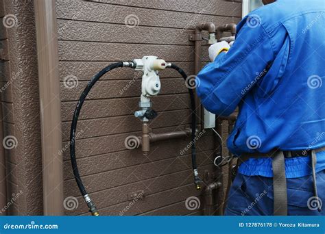 Propane Gas Installation Work Stock Photo - Image of control, heater: 127876178