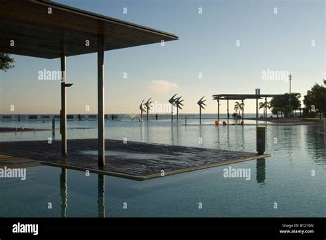 Swimming Lagoon Esplanade Cairns Queensland Australia Stock Photo - Alamy