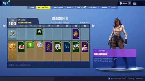 Fortnite Season 8 - All Battle Pass Tiers and Rewards | Fortnite News