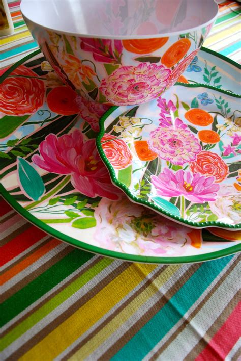 Floral Melamine Plates