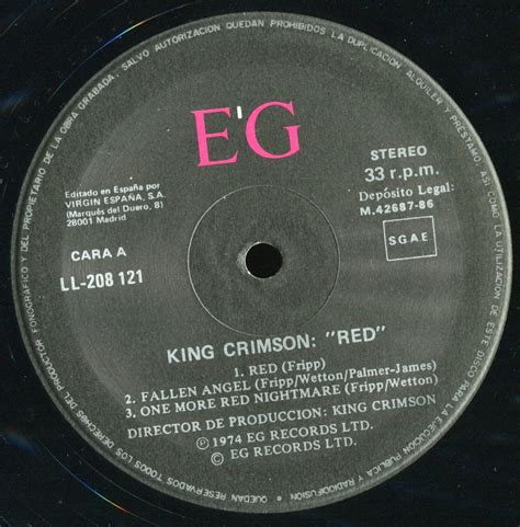 King Crimson - Red {Original SP} vinyl rip 24/96 / AvaxHome