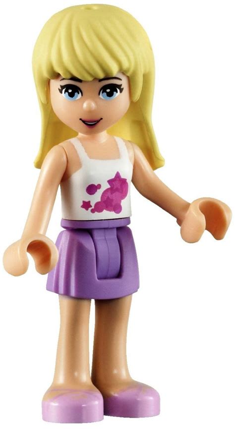 Lego Friends Stephanie Mini Figure w/ Purple Skirt White Top | Etsy