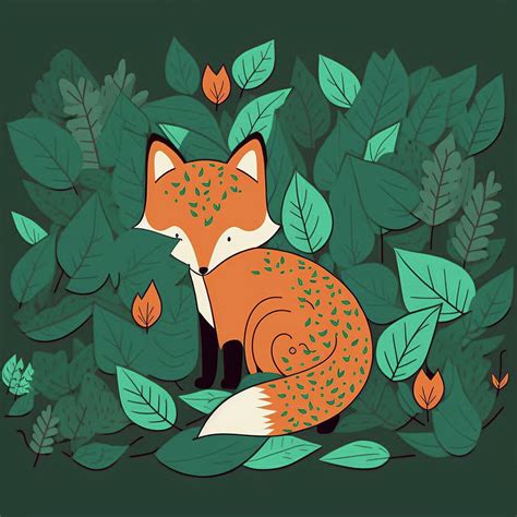 Orange Fox Wall Art Digital Art by Kailooma X TheDol - Fine Art America