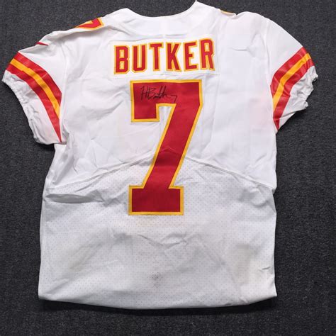 NFL - Chiefs Harrison Butker Signed Game Used Jersey Size 42 (11/19/18 ...