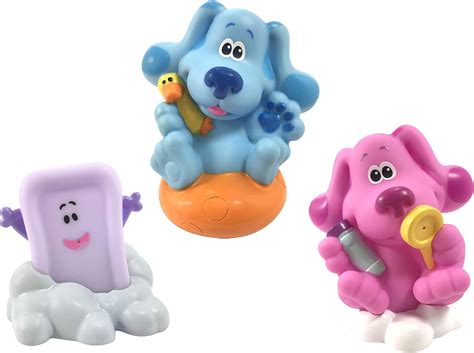 Amazon.com: Blue's Clues & You! Deluxe Bath Toy Set, Includes Blue ...