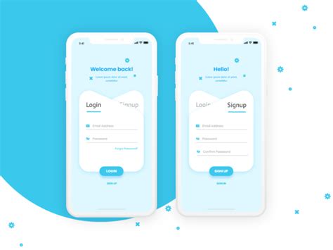 Sign in & Sign up page design concepts | Mobile app design inspiration, Sign up page, App ...