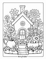 Garden Coloring Pages Free Printable  Nature Cool sketch template