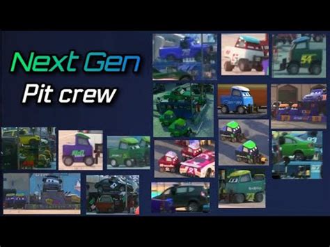 All the Next gen pit crews founded from cars 3 - YouTube