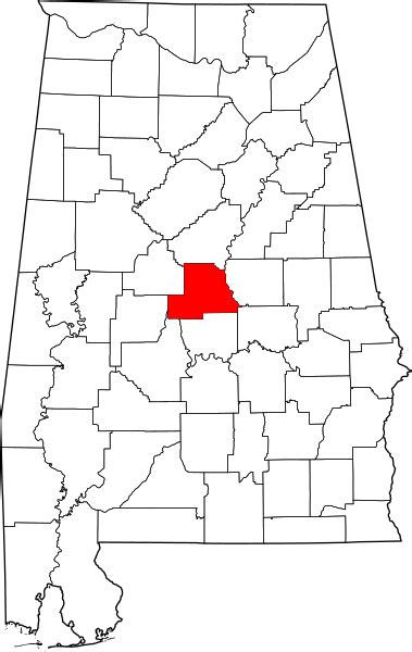 Image: Map of Alabama highlighting Chilton County