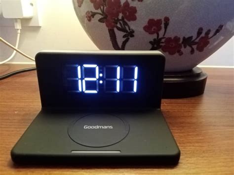 Goodmans Qi Wireless Charging Alarm Clock, a Wireless Charger features ...