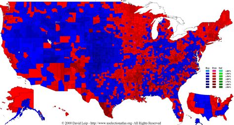 1996 Presidential Election - Election Results by County