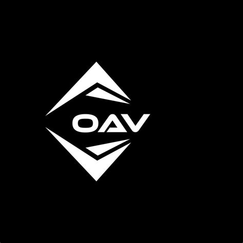 oav resumen tecnología logo diseño en negro antecedentes. oav creativo iniciales letra logo ...