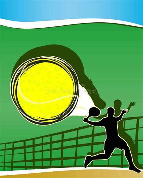 Abstract Tennis Background. Stock Vector - Illustration of passion ...