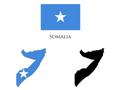 somalia flag and map illustration vector 21223257 Vector Art at Vecteezy