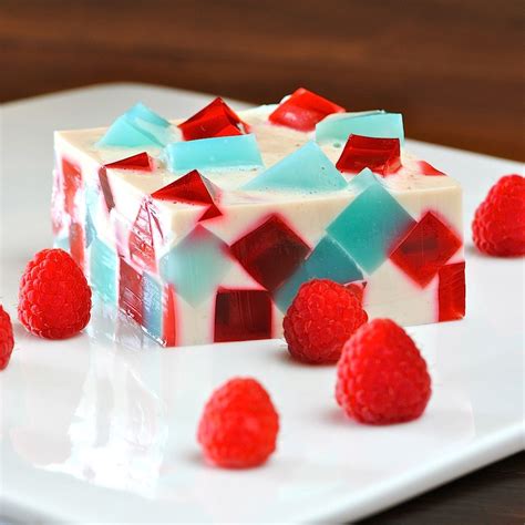 Stained Glass Jello Dessert made healthy... i know, i know...we've all ...