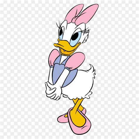 Daisy Duck Cartoon Character on transparent background PNG - Similar PNG