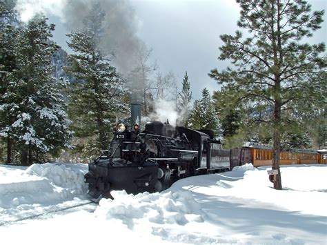 durango silverton narrow gauge steam locomotive in snow | Train, Steam trains, Steam