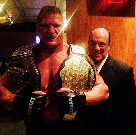 Brock Lesnar & Paul Heyman | Brock lesnar, Summerslam, Wwe world