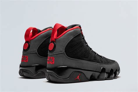 Air Jordan 9 Retro Black/Varsity Red-Dark Charcoal - FavSole.com