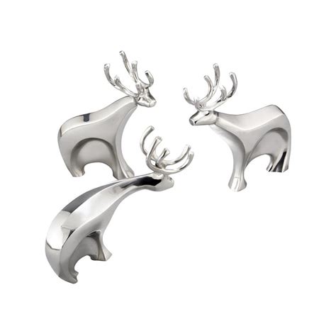 Nambe Dasher Reindeer Set