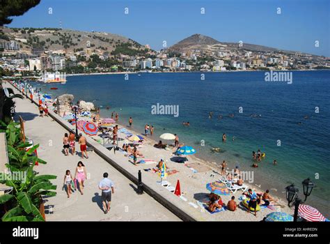 Saranda Beach, Saranda, Vlorë County, Albania Stock Photo - Alamy