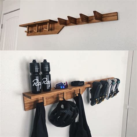 Cycling gear rack that I built. : bicycling