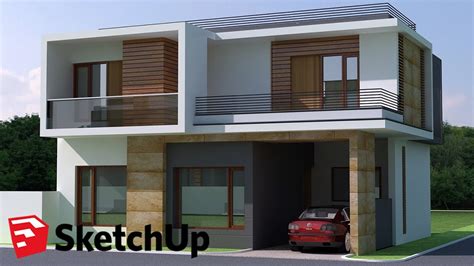Sketchup Modern House Design Tutorial - IMAGESEE