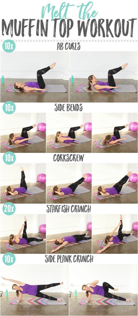 Melt the Muffin Top Workout! | Abs and obliques workout, Oblique ...