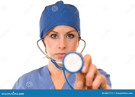 Female Doctor In Scrubs Royalty Free Stock Photography - Image: 8457777