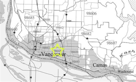 34 Vancouver Wa Zip Code Map Maps Database Source | Images and Photos finder