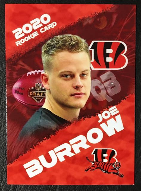 2020 Rookie Gems Joe Burrow Rookie Custom Card Mint - Etsy