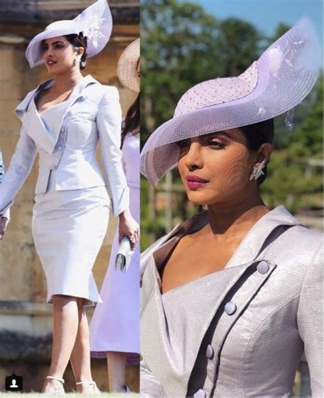 Priyanka Chopra sports chic dress suit at royal wedding | | NRI Pulse