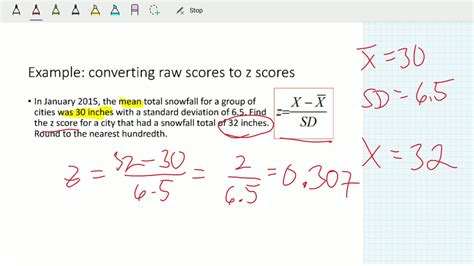 Z Scores Intro w/Examples - YouTube