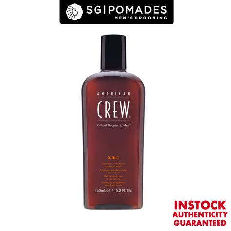 American Crew 3 in 1 Shampoo, Conditioner & Body Wash 450ml | Shopee Singapore