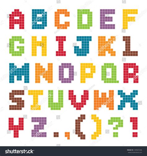 Melty Bead Patterns, Hama Beads Patterns, Beading Patterns, Pixel Art Alphabet, Lettering ...