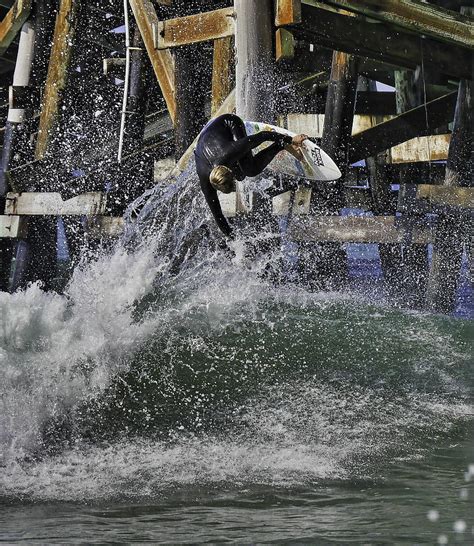 Surfing San Clemente Pier Photograph by Richard Cheski - Fine Art America