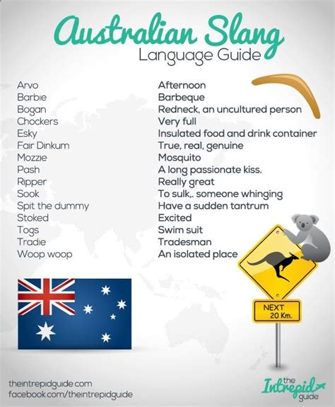 Australian Slang Language Guide. Click for more phrases and history. RePinned by : www ...