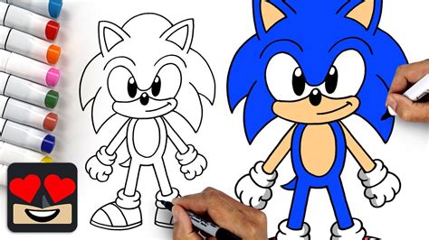 Cómo dibujar a Sonic el erizo