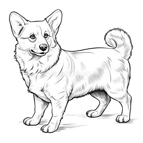 Corgi Coloring Stock Illustrations – 373 Corgi Coloring Stock ...