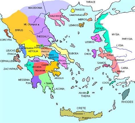 Ancient Greece Map Labeled | New Calendar Template Site