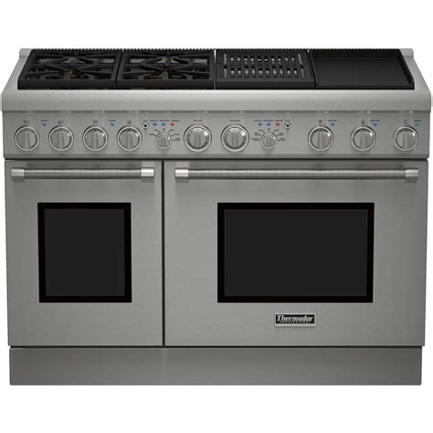 Thermador - Self-Cleaning Freestanding Double Oven Dual Fuel Convection ...